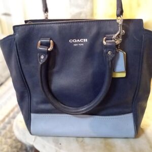 Coach Navy and Light Blue Women's Bag